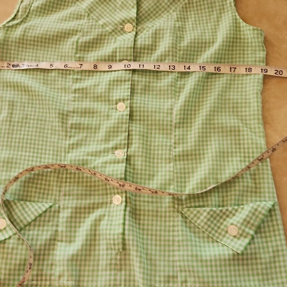 Misses vintage handmade gingham dress: 38 " bust appr size 10 - Picture 5 of 6
